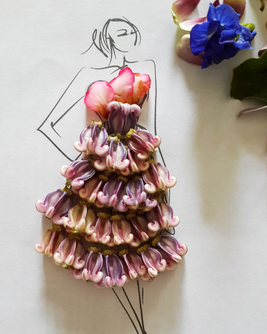 I Create Stunning Couture Gowns And Dresses With Flowers