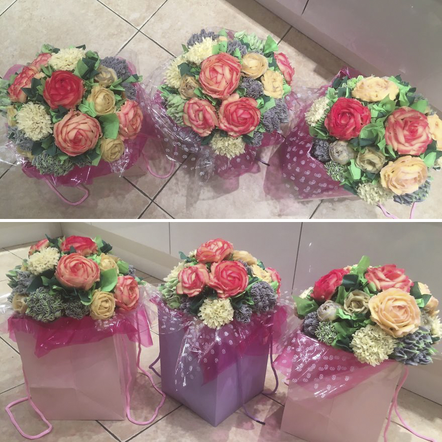 I Make Cakes And Cupcakes That Look Like Flower Bouquets