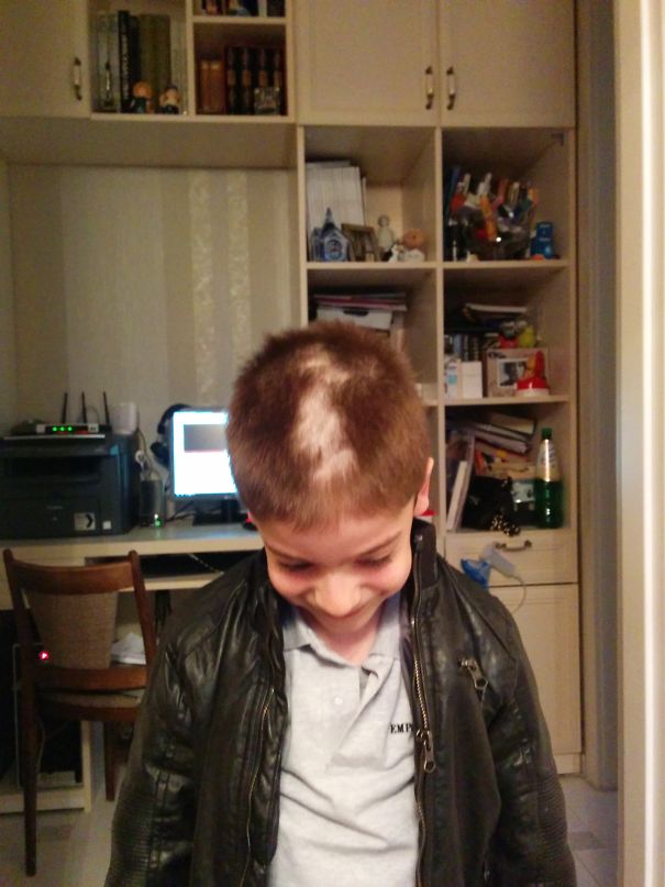 He Just Wanted To Cut 'that', A Bit Taller Hair There And Then, The Miracle Happened.. ))))