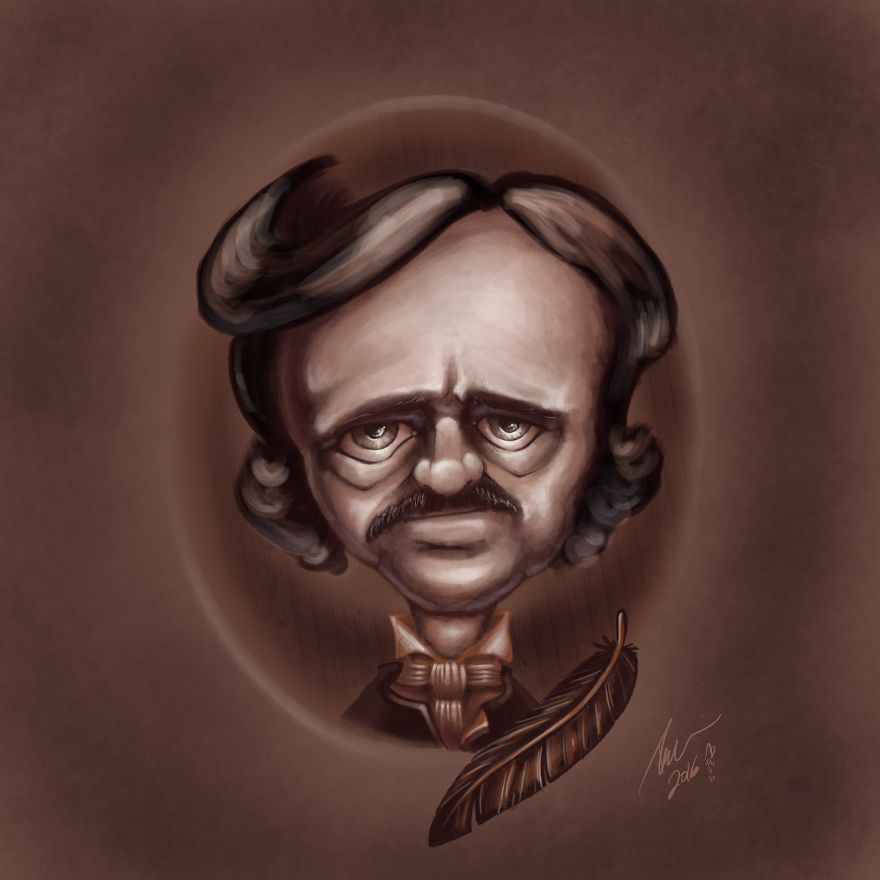 I Made Caricatures Of Famous Horror Authors