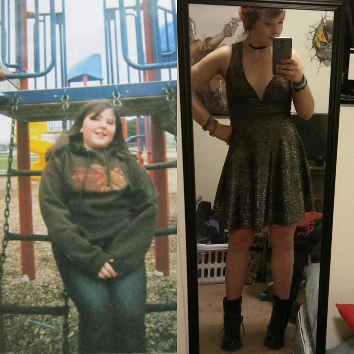 (left) Me When I Was A Sassy And Pudgey 10 Year Old And (right) Me Now At 24...less Pudgey...sometimes Still Sassy. Haha.