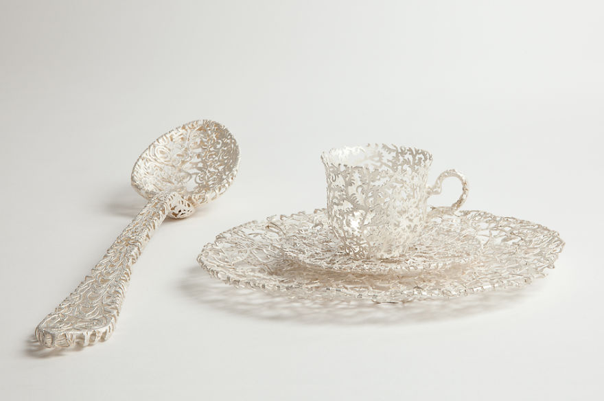 I Transform Everyday Tableware Into Intricate Works Of Art Inspired By Historical Events