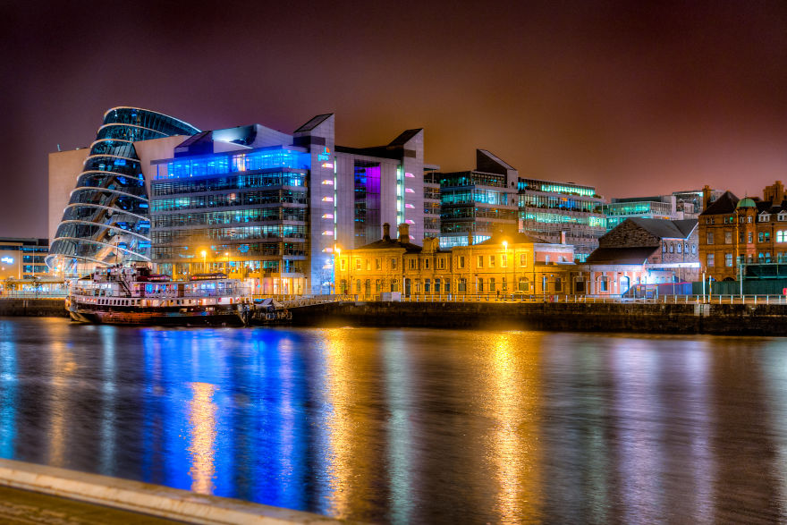 My Views Of Dublin City By Night