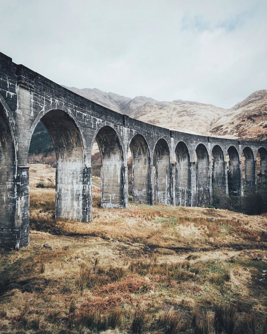 Glenfinnan Viaduct a.k.a. Harry Potter Bridge, Scotland