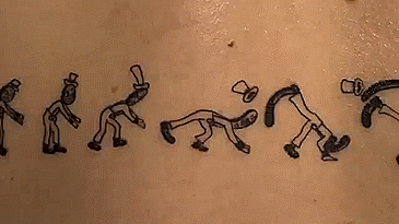 One Of A Kind "Animated" Tattoo Created From 24 Frames