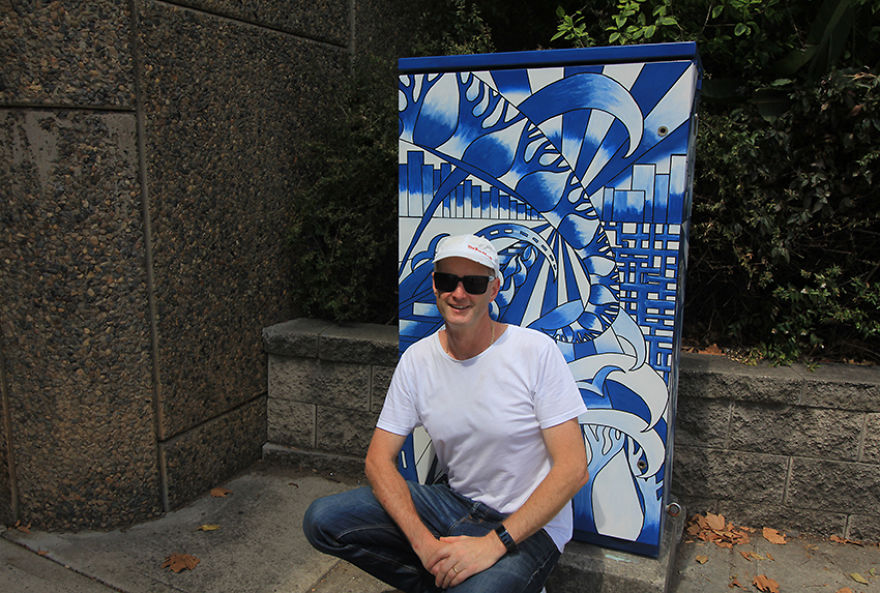Abstract Art Brightens Sydney Streets