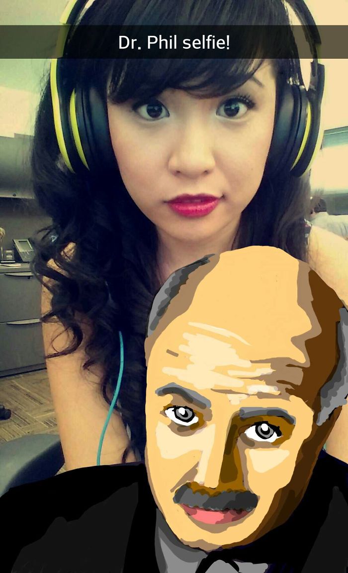 I Take Selfies With Celebrities Using Snapchat Drawing Tools