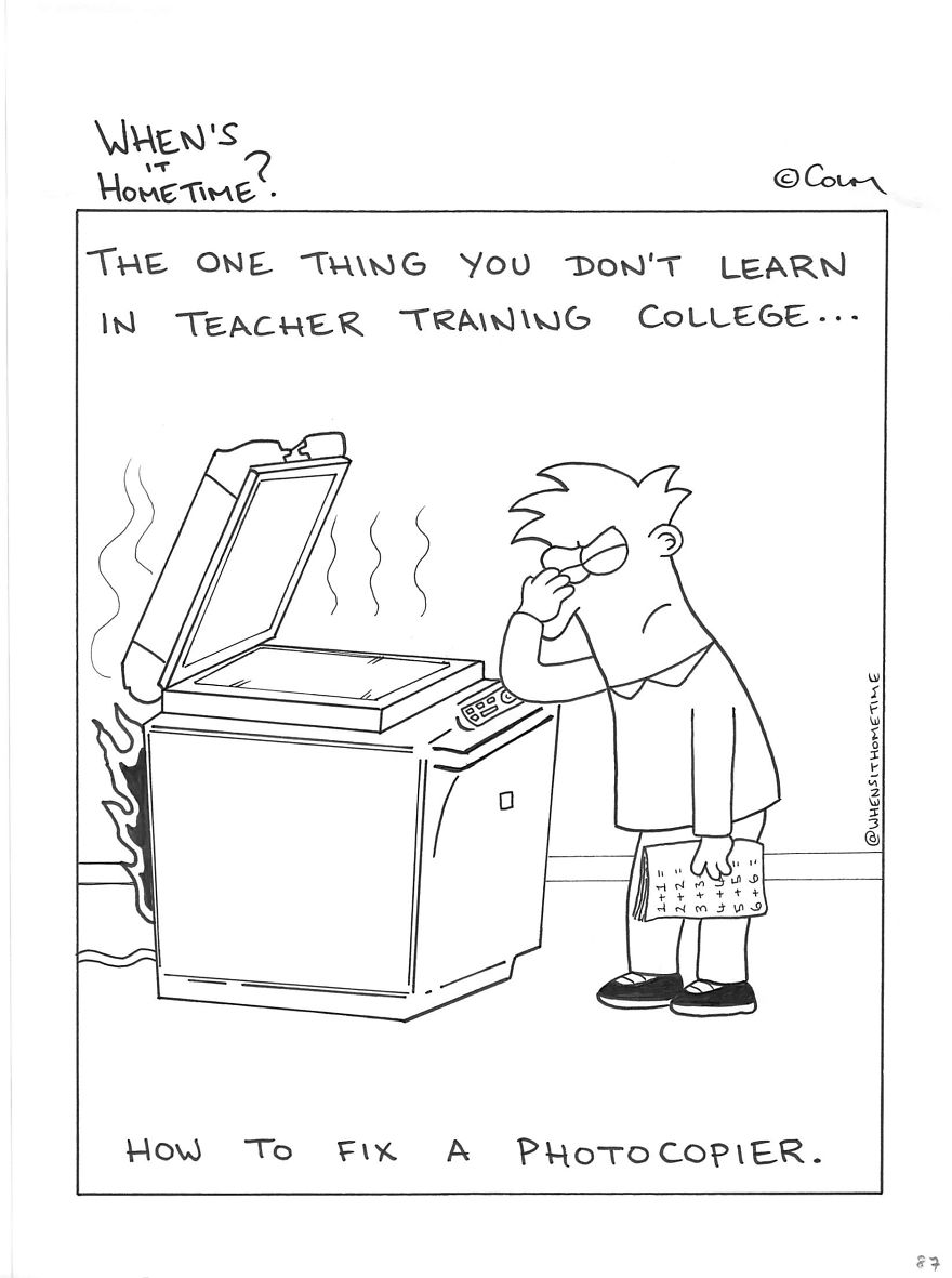 Teacher By Day...cartoonist By Night. Teacher By Day...cartoonist By Night.