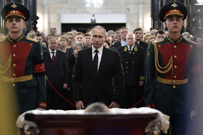 Vladimir Putin Staring At The Embassador's Corpse