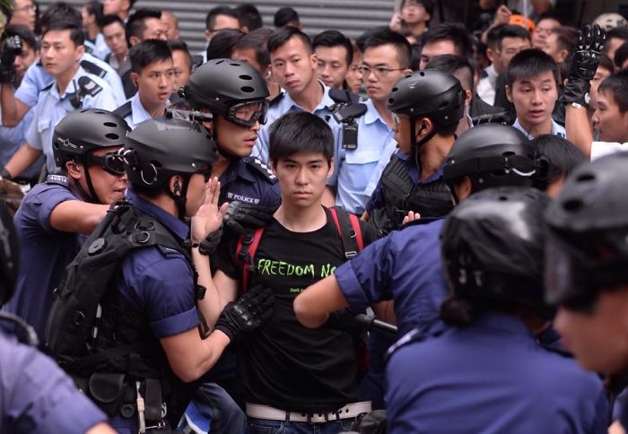 The Arrest Of Student Leader Lester Shum In Hong Kong