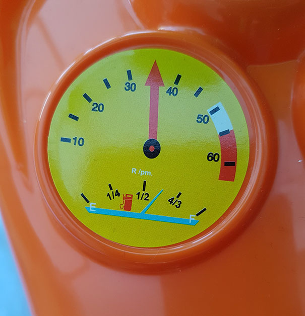 The Petrol Guage On My Son's Toy Car