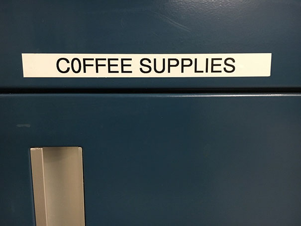 The "O" In Coffee Is Not An "0"