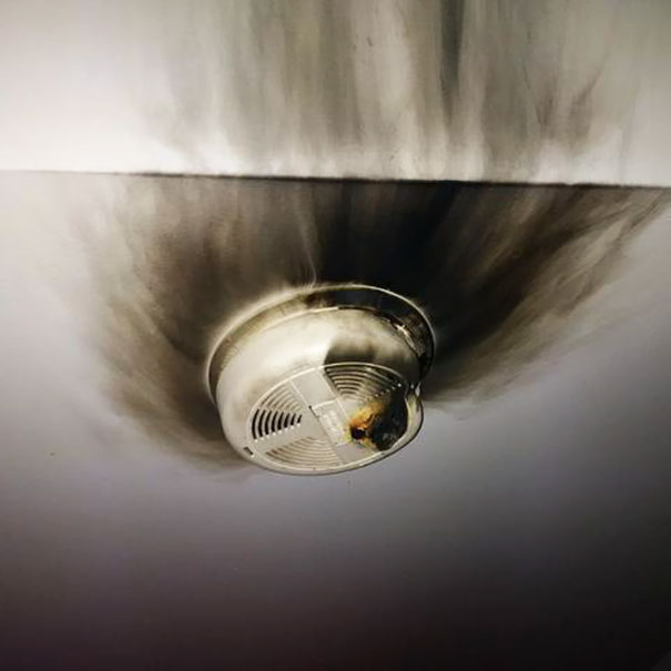 My Smoke Detector Caught On Fire