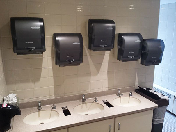 If You're Going To Invest In 5 Paper Towel Dispensers, Invest In A Contractor With Mild Pattern Recognition