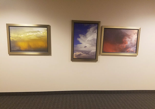 The Way These Pictures Are Hung In The Hallway At Work