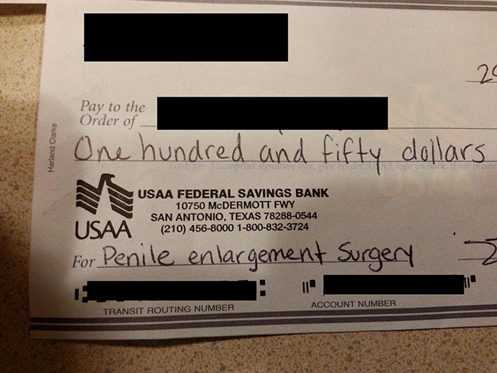 Brother Sent Me A Check. He Thinks He's So Funny... Made The Teller Blush