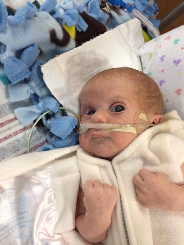 My Son Has Been In A NICU For Over A Month Now, This Is His Reaction When A Nurse Comes In. I Think He Is Tired Of Being Messed With