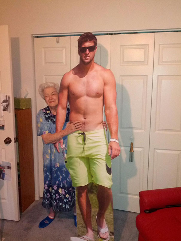 My Grandmother Loves Tim Tebow, So We Got Her This For Her Birthday
