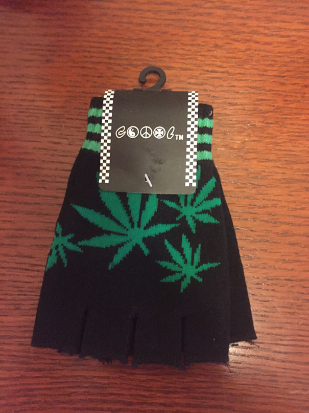 My 7 Year Old Daughter Asked For Fingerless Gloves With Flowers On Them. Grandma Delivered