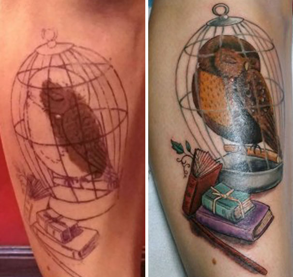 35 Genius Birthmark Cover-Up Tattoos | Bored Panda