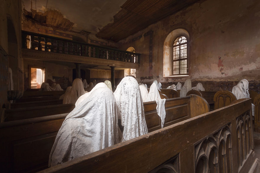 I Photographed A Scary Abandoned Church With Ghostly Figures