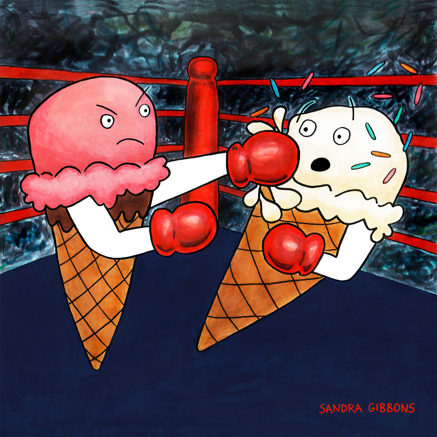 I Illustrated What Happens When Snacks Attack