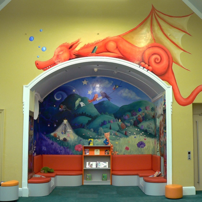 I Transformed An Alcove In The Library Into The Inside Of A Children’s Book