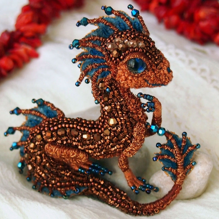Bead Dragon Brooches By This Russian Artist Will Make You Want To Tame One