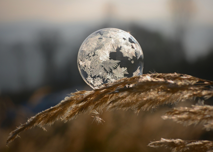 This Is What Happens To A Soap Bubble In Winter
