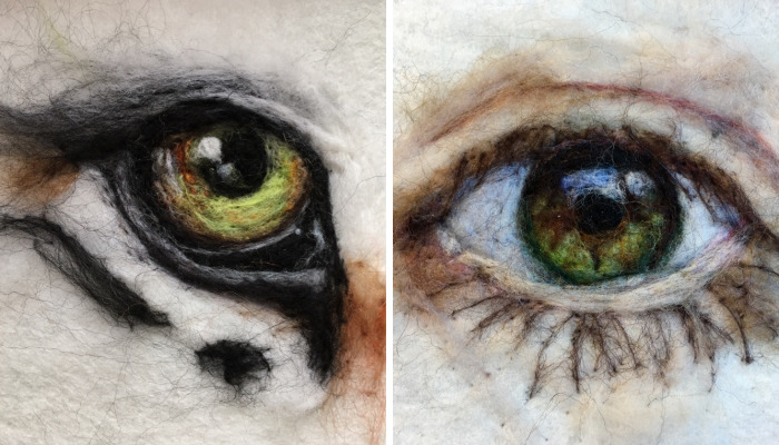 I’m “Painting” 100 Eyes In 100 Days In Wool