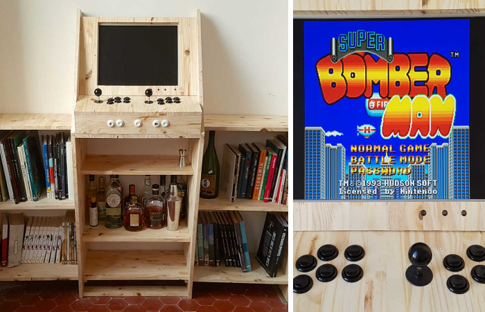 We Built A Wooden Arcade Machine For Our Living Room