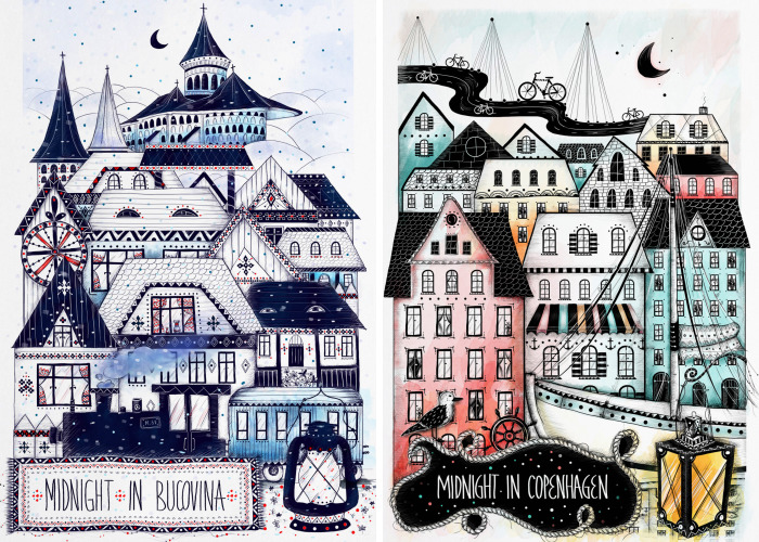 I Illustrated Cities That I Visited And Loved