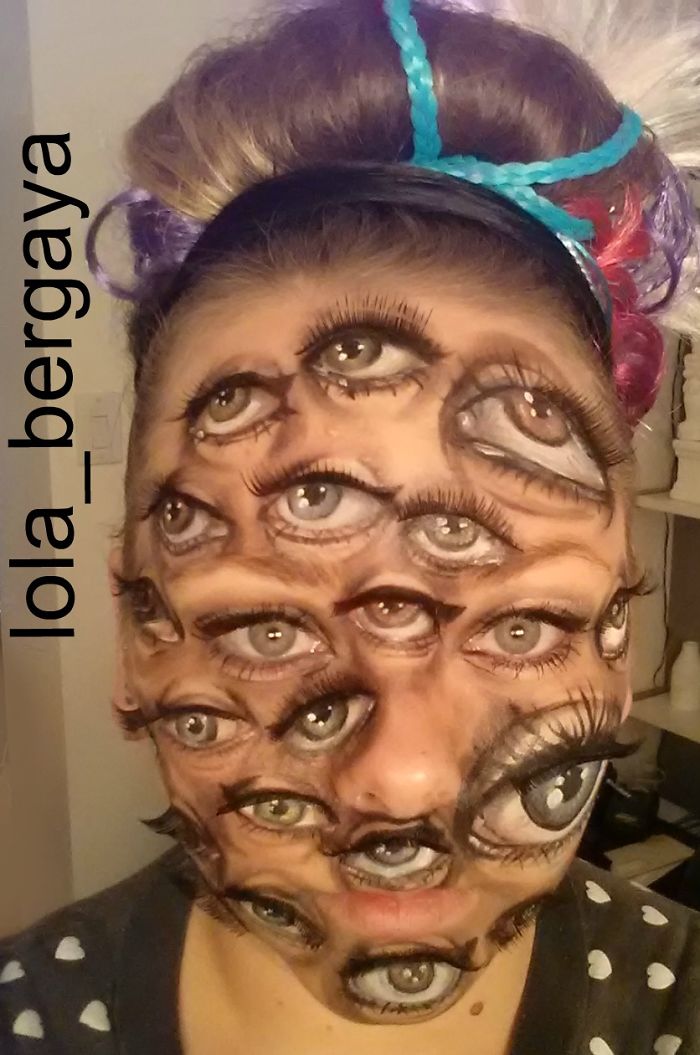 I'm A French-Canadian Illusion Painter, I Do 3d With Only Facepaint!