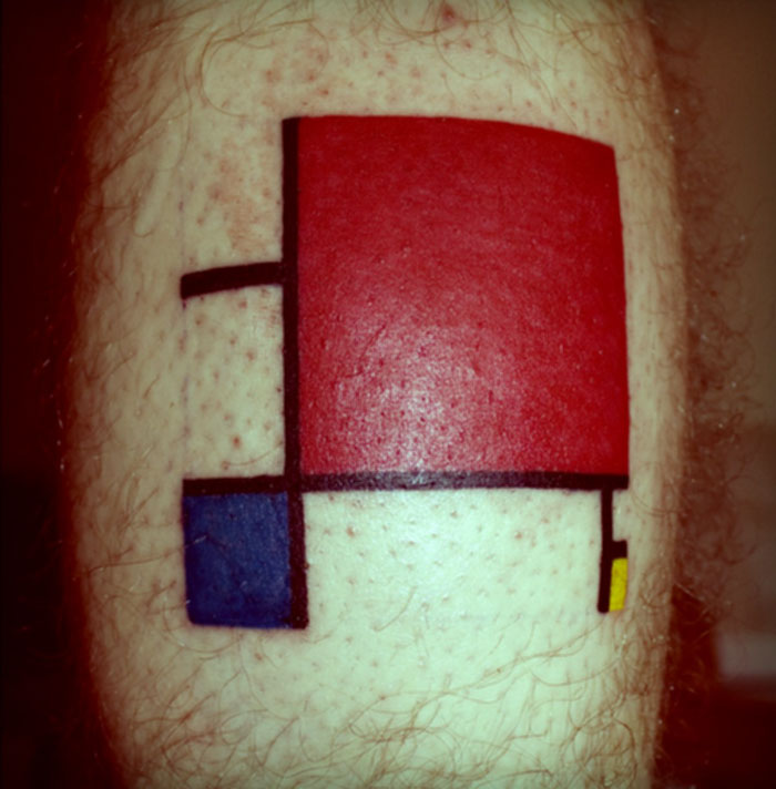 Piet Mondrian Tattoo
