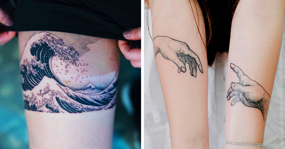 106 Classical Art-Inspired Tattoos You Never Knew You Needed Until Now