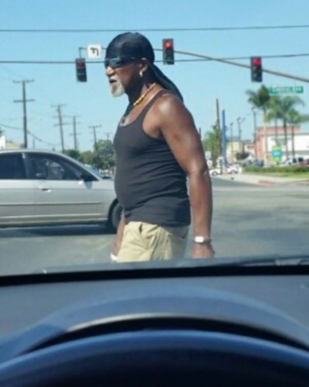 Was Driving Through Compton, And I Think I Found Hulk Hogan's Brother From Another Mother