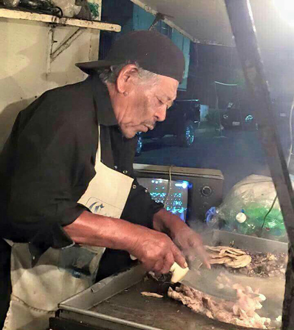 Mexican Morgan Freeman Serving You Tacos