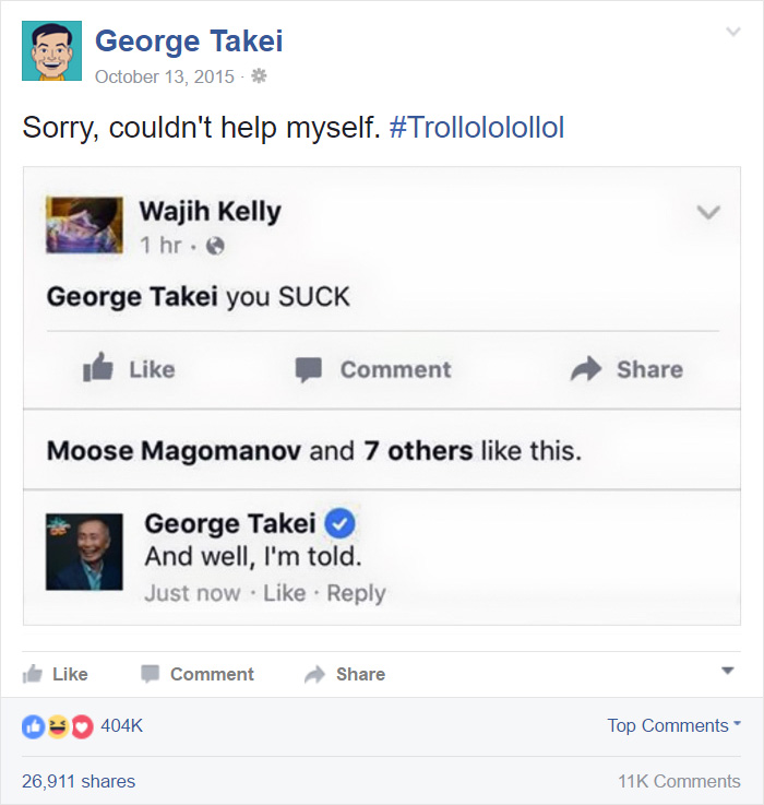 George Takei Comebacks