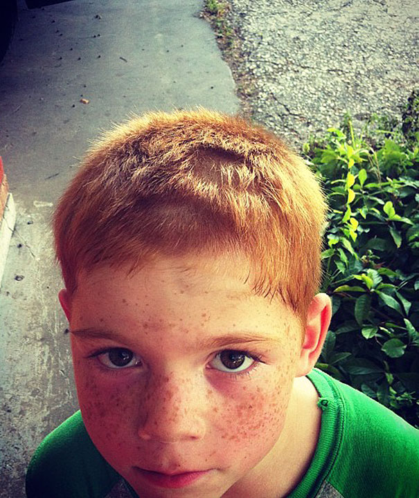 Neighbor's Kid Cut His Own Hair