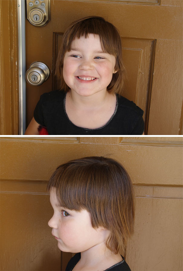 Andie Decided To Cut Her Hair, When I Was Out Of Town, Because It Was Getting In Her Eyes