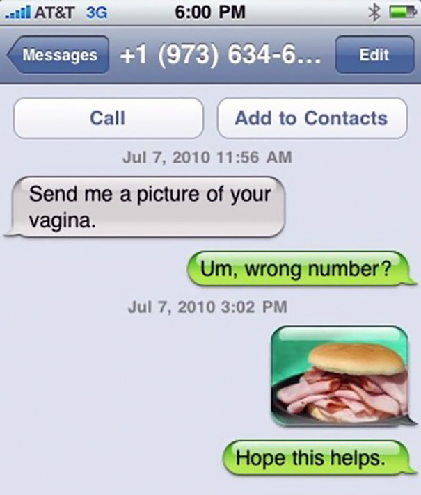 Random sexting numbers