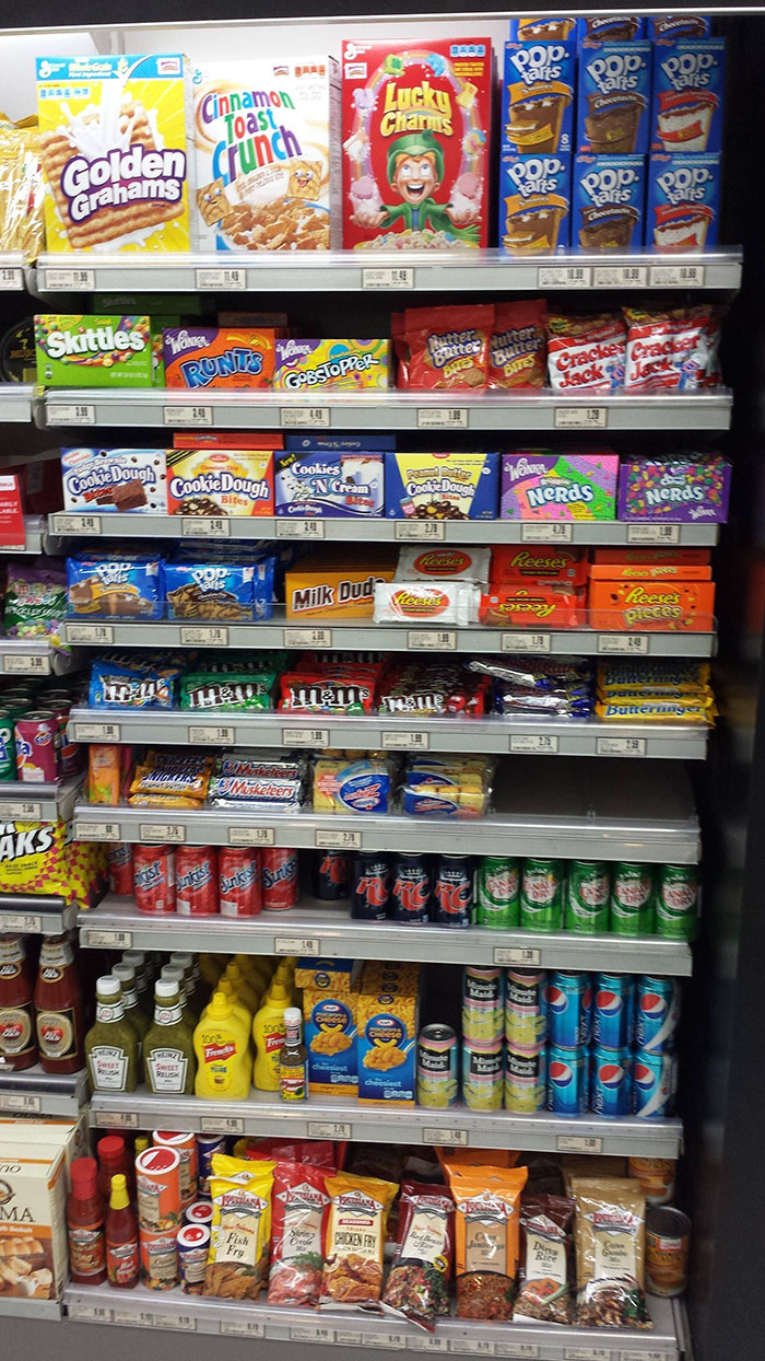 This Is The American Section In A New Zealand Grocery Store