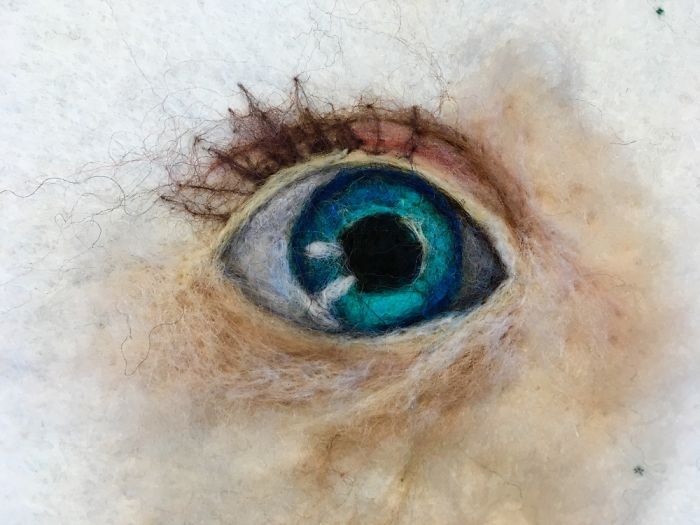 I’m "Painting" 100 Eyes In 100 Days In Wool