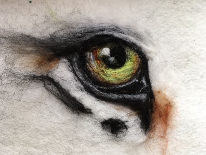 I’m "Painting" 100 Eyes In 100 Days In Wool
