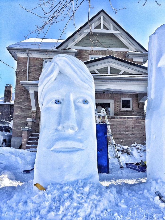 How I Created Timothy, A 7' Snow Sculpture.
