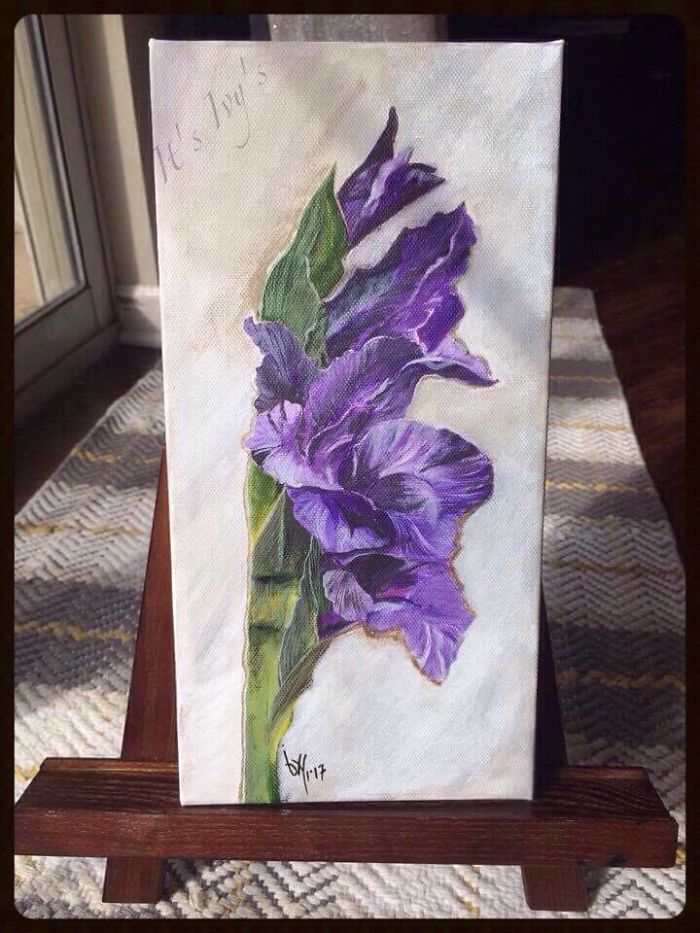 My Realistic Gladiolus Painting My Realistic Gladiolus Painting