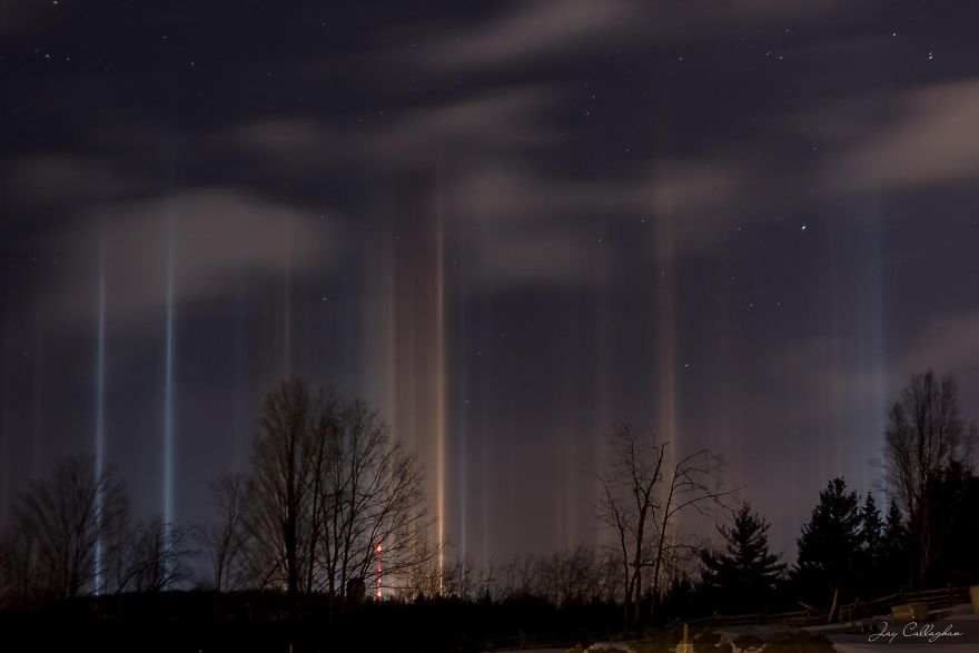 Light Pillars In Ontario