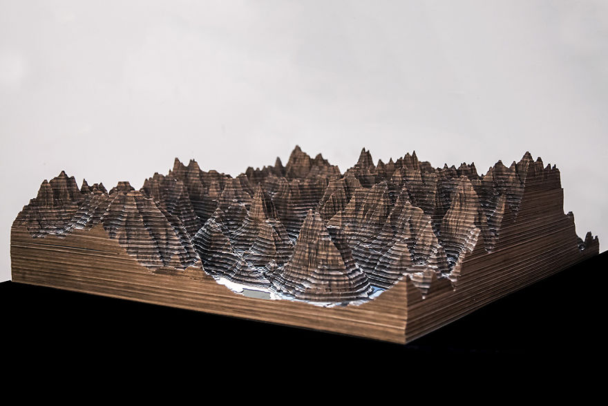 I Made A Sculpture Of The Elk Mountains In Colorado