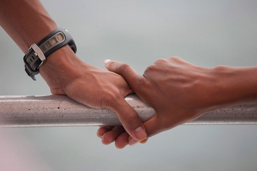 Barack Obama And Michelle Obama’s Hands Rest On The Railing Of A Boat During Their Tour Of St. Andrews Bay In Panama City Beach, Fla., Aug. 15, 2010