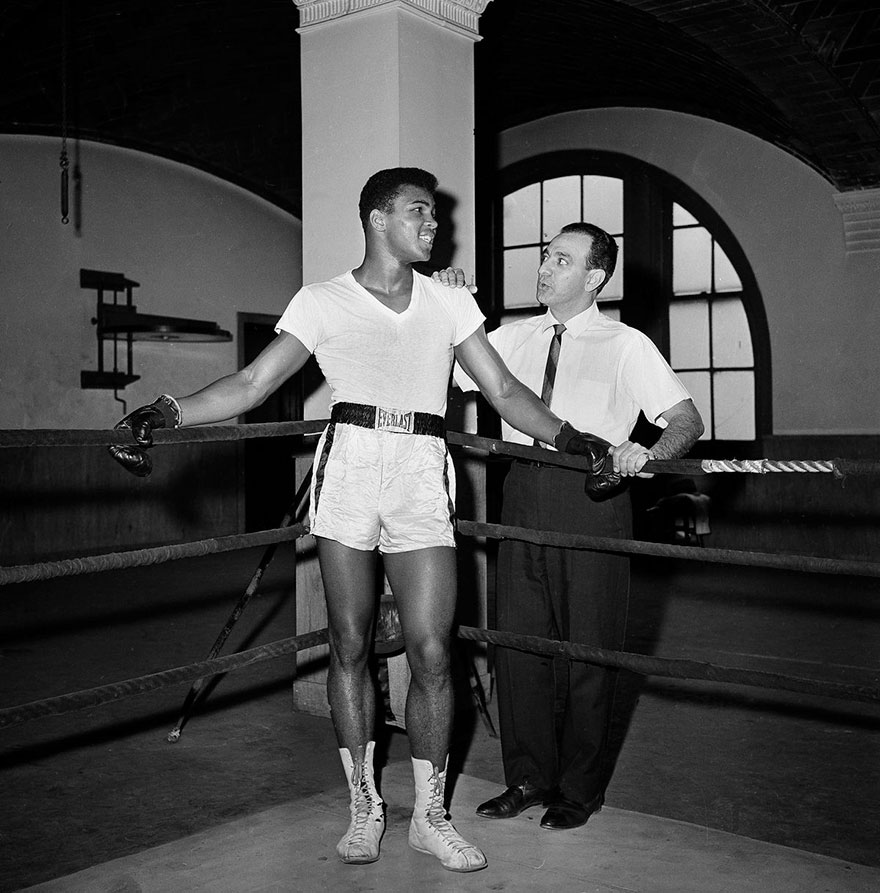 Young Muhammad Ali, Known As Cassius Clay At The Time, Is Seen With His Trainer Angelo Dundee At City Parks Gym In New York, Feb. 8, 1962